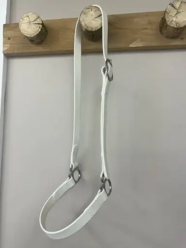 Licou de présentation blanc pour poulain